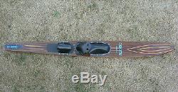 Vintage 1970's Connelly Comp 2, 67 Inlaid Mahogany Wood Water Ski NICE