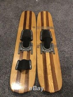 Vintage AMF Voit Trick Water Skis Wood See The Photos