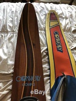 Vintage Connelly Comp-2 Mahogany Wooden Slalom Water Ski 69