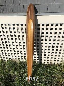 Vintage Connelly Comp Mahogany Inlay Wood Waterski & Bag No Bindings Mounted