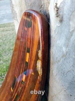 Vintage Connelly Hook Wood Slalom Water Ski 65 Beautiful Inlay with Case