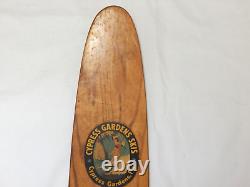 Vintage Cypress Gardens Skis Lil Monster Slalom Wood Water Ski 66