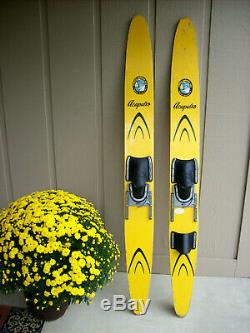 Vintage Cypress Gardens Wooden Acapulco Skis for Use or Decor 67 Length