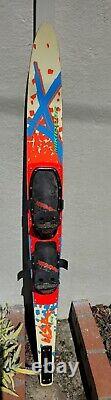 Vintage Kidder Sport Series 7.0 Flex Control System 64 Slalom Water Ski CASE