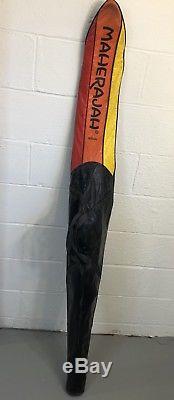 Vintage Maherajah Wood Water Ski 66 (165 Cm) & Original Case