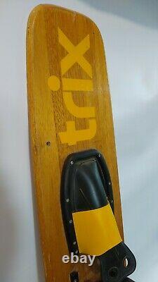 Vintage Nash Trix Trick Water Skis Wooden Wood 42