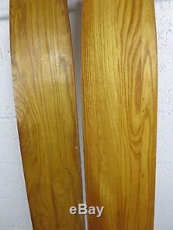 Vintage Pair Cypress Gardens Full Banana Trixter Water Skis 54 Length