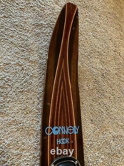 Vintage Rare Design Connely Hook 67 Slalom Water Ski Wood Grain