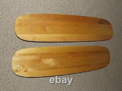 Vintage Taperflex Wooden Wood Trick Water Skis Water Skiing EXCELLENT