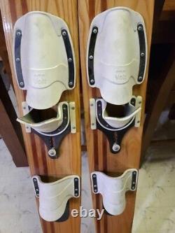 Vintage Voit Wood Water Skis GREAT CONDITION