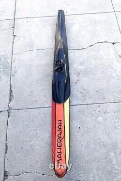 Vintage Wood Maharajah Water Ski Competition Slalom Single + Bag RARE 165cm 65