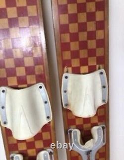 Vintage Wooden Water Skis Vacation Home Decor