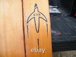 Vintage X 59 Wooden Water Ski Set of Two / Wall Art / Collectables 1950-60s