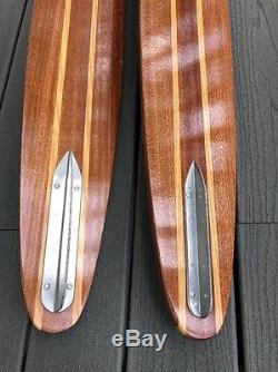 Vintage pair of Aqua King Water Skis Cypress Gardens AMAZING
