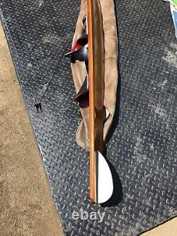Vintage wood water skis
