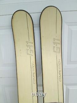 Vtg 1970's Saucier Competition G-11 Jump Waterskis Epoxy Glass Jumper 68 Long