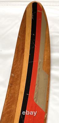 Vtg Cypress Garden Florida Wood Water Skis Pair of Dick Pope Jr 67 Adjustable
