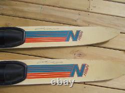 Vtg Nash Gold Cup Series Wood Water Skis Pair