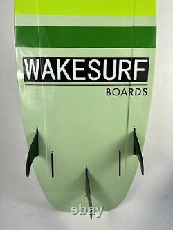 WAKESURF BOARD wakeboards lakes oceans Surf Boards wakeskate comp 4'6 Green