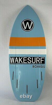 WAKESURF BOARD wakeboards lakes oceans Surf Boards wakeskate comp 4'6 Stripe O