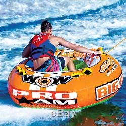 WOW 15-1130 Big Boy Racing Water Tube Towable 1-4 Person Inflatable Boat Toy New