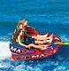 Wow 1 2 Or 3 Person Max Inflatable Tow Tube Towable Boat Water Raft Float