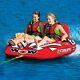 Wow 2 Person Pull Behind Boat Tube Inflatable Ski Lake River Boating Adult Kids