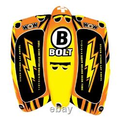 WOW BOLT 1, 2, 3 or 4 Person Inflatable Towable Tube Boat Water Raft Float