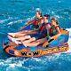 Wow Max 1, 2 Or 3 Person Inflatable Towable Tube Boat Water Raft Float Fast Ship