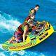 Wow Macho 3 Passenger Person Rider Inflatable Towable Boat Tube Yellow