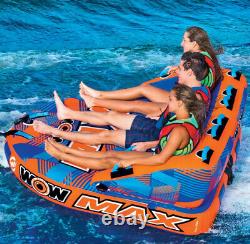 WOW Max 1 3 Person Towable Tube Boating Fun Watersports Free Shipping