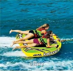 WOW Nitro 2 Person Towable Inflatable Tube Boat Raft Float FAST FREE SHIPPING