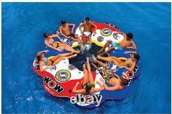 WOW Sports 13-2060 Tube A Rama 10-Person Floating Party Island River & Lake Raft