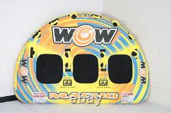WOW Sports 16 1030 Macho Inflatable Deck Towable Tube fits 1 To 3 Riders