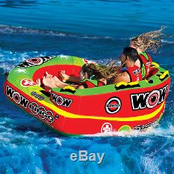 WOW Sports Bingo 1-3 Person Towable Water Tube For Pool and Lake (14-1070)