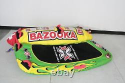 WOW Sports V25912 Big Bazooka Inflatable Towable Deck Tube fits 1 To 4 Riders