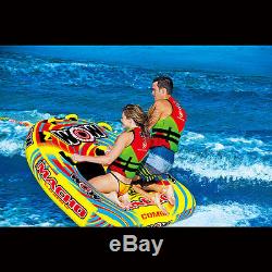 Wow Watersports Macho 1-2 Person Inflatable Towable Ski Tube (16-1010)