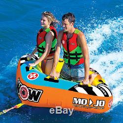 Wow Watersports Mojo 1-2 Person Inflatable Towable Ski Tube (16-1060)