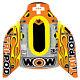 Wow Watersports 13-1020 Tri Pod Single Person Towable Tube With Handles, Orange