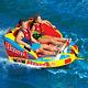 Wow Watersports Big Bubba Hi-vis 2p 2 Rider Inflatable Tube Boat Towable 17-1050