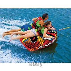 WOW Watersports Big Thriller Towable Tube 2P Rider 2 Person Inflatable Boat Raft