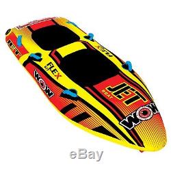 WOW Watersports Jet Boat 1-2 Rider Inflatable Water Tube Boat Towable 17-1020