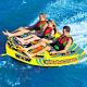 Wow Watersports Macho 3 Rider Inflatable Water Deck Tube Boat Towable 16-1030