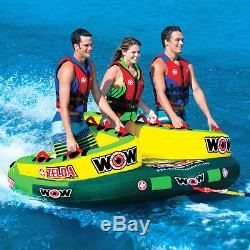 WOW Watersports Sister Series Zelda 3 Rider Inflatable Tube Boat Towable 15-1070