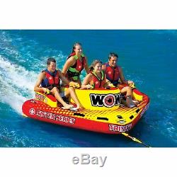 WOW Watersports Sister Trinity 4 Rider 4P Inflatable Tube Boat Towable 15-1080