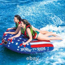 WOW Watersports USA American Flag Towable Tube Patriotic Merica 1-2 Person Boat