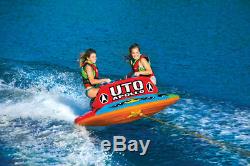 WOW Watersports UTO Apollo 2 Rider Inflatable Water Tube Boat Towable 18-1090