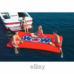 WOW Watersports Water Walkway Inflatable Mat 6ft. X 10ft Red