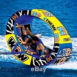 WOW Watersports XO Extreme Inflatable Water 1-3 Rider Tube Boat Towable 12-1030
