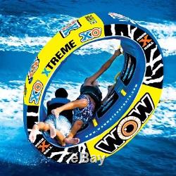 WOW Watersports XO Extreme Inflatable Water 1-3 Rider Tube Boat Towable 12-1030